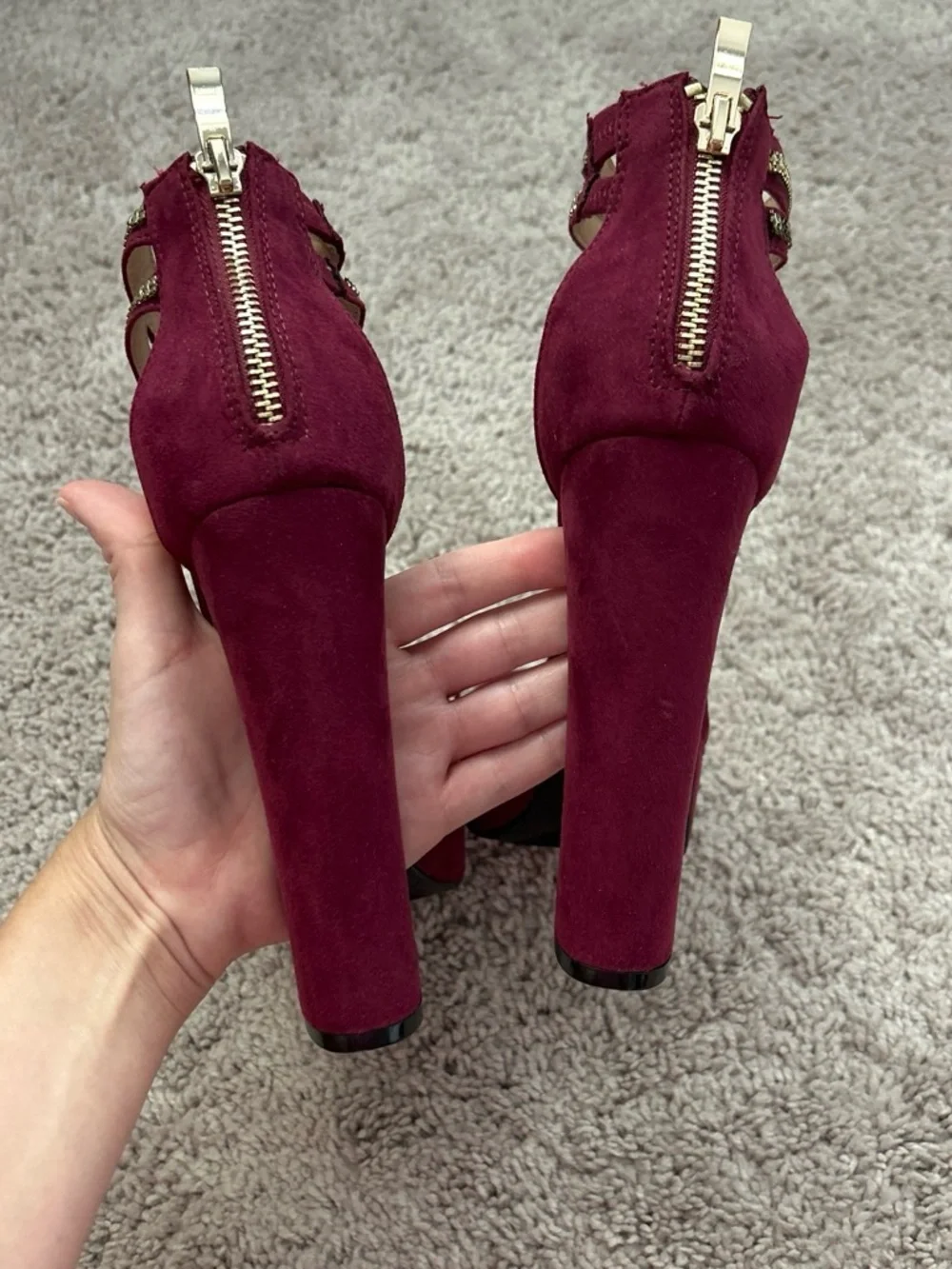 Charlotte Russe Suede Platform Heels 👠